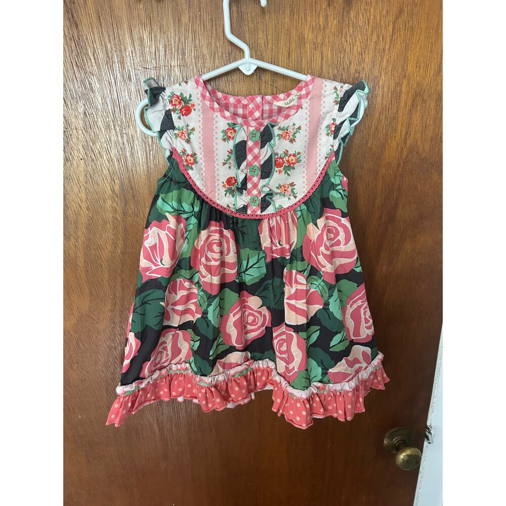 Matilda Jane Girls Roses Dress Size 4 - Picture 1 of 4
